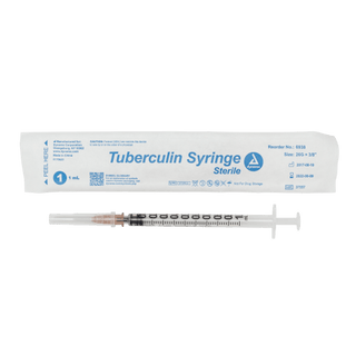 Tuberculin Non-Safety Syringe - 1cc 25G, 5/8" needle | Quantity - 1x CS