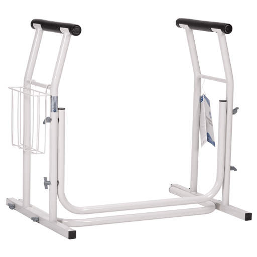 Freestanding Toilet Rail, White, 1pc/cs | Quantity - 1x CS