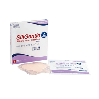 SiliGentle™ Silicone Bordered Foam Dressings - Heel - 10 x 9in | Quantity - 1x CS