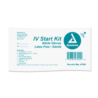 IV Start Kit w/Nitrile Gloves | Quantity - 1x CS