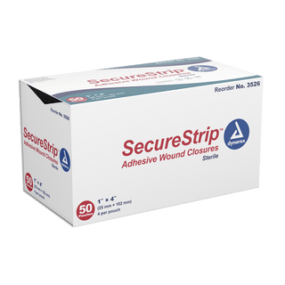 SecureStrip Adhesive Wound Closures - Sterile 1 x 4in | Quantity - 1x CS