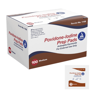 Povidone-Iodine Prep Pads — Medium | Quantity - 1x CS