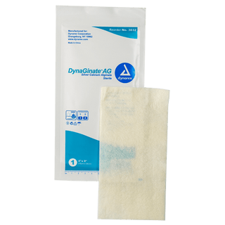 DynaGinate™ AG Silver Calcium Alginate Dressing - 4"x5" | Quantity - 1x CS