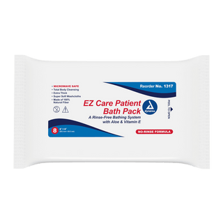 EZ Care Patient Bath Packs - 8in x 8in | Quantity - 1x CS