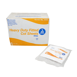 Heavy Duty Fitted Cot Sheet, 30" x 73" | Quantity - 1x CS