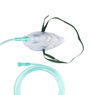 Elongated Oxygen Mask – Medium-Concentration w/ 7ft (2.1 m) Tubing with Universal Connector – Pediatric | Quantity - 1x CS