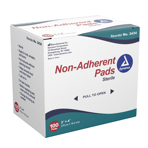 Non-Adherent Pads - Sterile, 3" x 8", 12/50/cs | Quantity - 1x CS