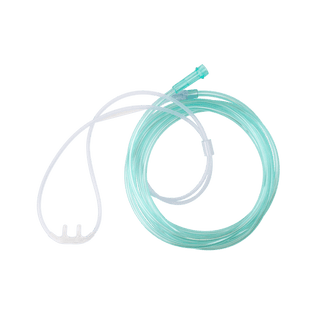 Nasal Oxygen High-Flow Cannula – Cushion Tip w/ 14ft (4.3 m) Tubing with Standard Connector – Adult | Quantity - 1x CS