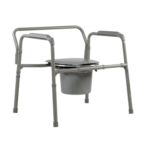 Bariatric Folding Commode, Steel, 1/cs | Quantity - 1x CS