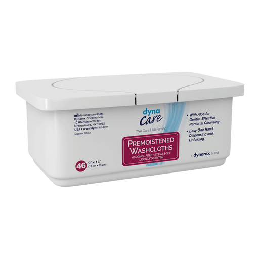 Premoistened Adult Washcloths, 9" x 13" Tub, 12/46/cs | Quantity - 1x CS