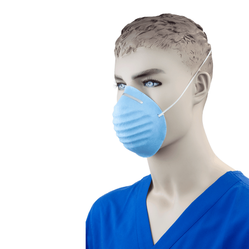 Molded Face Mask, Blue, 20/50/cs | Quantity - 1x CS