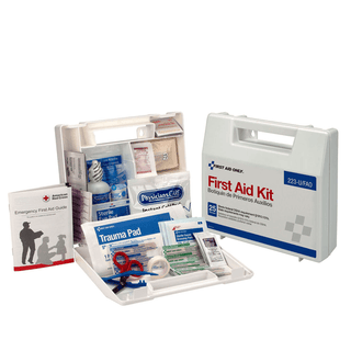 FIRST AID ONLY/ACME UNITED FIRST AID KITS25 Person First Aid Kit, Plastic Case with Dividers (DROP SHIP ONLY$150 Minimum Order) | Quantity - 1x EA