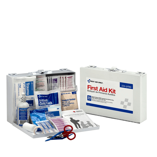FIRST AID ONLY/ACME UNITED FIRST AID KITS25 Person First Aid Kit, Metal Case, 12/cs (DROP SHIP ONLY$150 Minimum Order) | Quantity - 1x CS