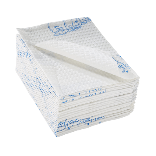 McKesson Nonsterile White / Blue Cartoon Toes Procedure Towel, 13 x 18 Inch | Quantity - 1x CS