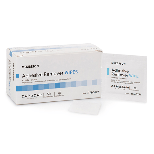 McKesson Adhesive Remover, 2-2/5 x 2-2/5 Inch Wipe | Quantity - 1x PK