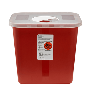 SharpSafety™ Multi-purpose Sharps Container, 2 Gallon, 10 x 7¼ x 10½ Inch | Quantity - 1x CS