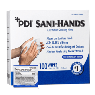 WIPE, SANI-HANDS ALC (100/PK 10BX/CS) | Quantity - 1x CS