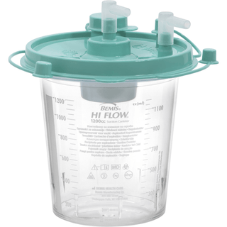 Hi-Flow™ Rigid Suction Canister for use with Bemis Quick-Drain™ Systems, 1200 mL | Quantity - 1x CS
