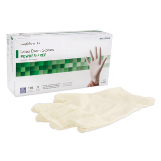 McKesson Confiderm® CL Latex Exam Glove, Extra Large, Ivory | Quantity - 1x BX