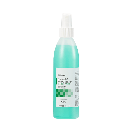 McKesson Rinse-Free Perineal Wash, Herbal Scent, 8 oz. | Quantity - 1x EA