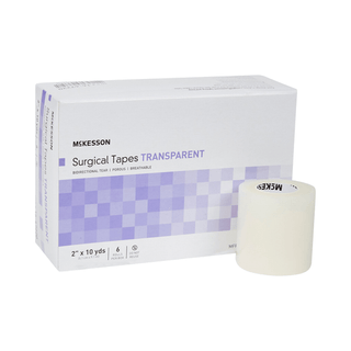 McKesson Plastic Medical Tape, 2 Inch x 10 Yard, Transparent | Quantity - 1x CS