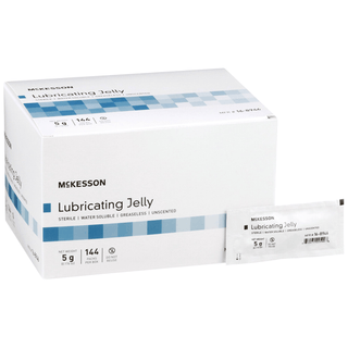 McKesson Lubricating Jelly, 5-gram Packet | Quantity - 1x BX