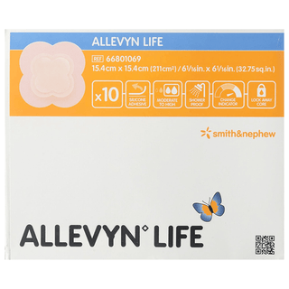 Allevyn Life Silicone Foam Dressing, 6 x 6 Inch Quadrilobe | Quantity - 1x CS