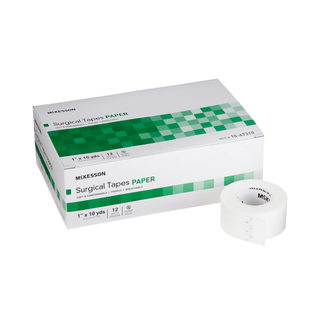 McKesson Paper Medical Tape, 1 Inch x 10 Yard, White | Quantity - 1x RL