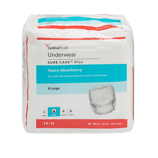 Sure Care™ Plus Heavy Absorbent Underwear, Extra Large | Quantity - 1x BG