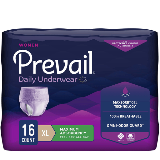 Prevail® Daily Absorbent Underwear, X-Large, Lavender | Quantity - 1x CS