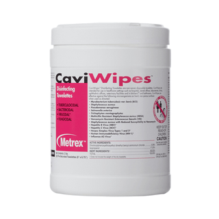 Metrex CaviWipes Surface Disinfectant Alcohol-Based Wipes, 6 x 6.75 Inch | Quantity - 1x CS