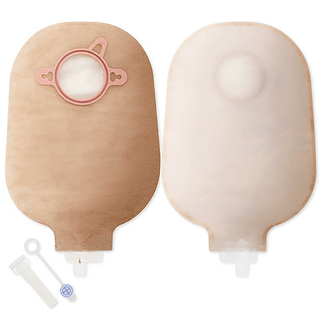 New Image™ Two-Piece Transparent Urostomy Pouch, 57 mm Flange, Red Color Match | Quantity - 1x BX
