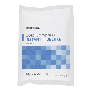 McKesson Deluxe Soft Cloth Instant Cold Pack, 5½ x 6¾ Inch | Quantity - 1x CS