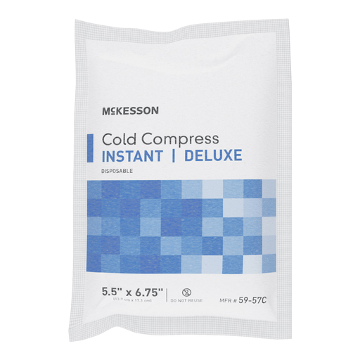 McKesson Deluxe Soft Cloth Instant Cold Pack, 5½ x 6¾ Inch | Quantity - 1x CS