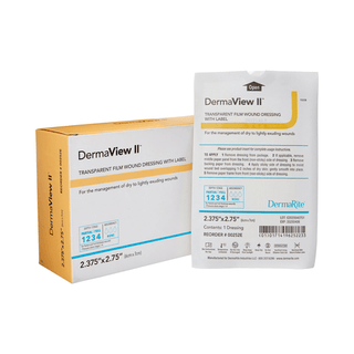 DermaView II™ Transparent Film Dressing, 6 x 7 Centimeter | Quantity - 1x BX