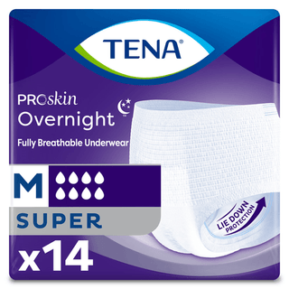 Tena® ProSkin Overnight™ Super Fully Breathable Underwear, Medium | Quantity - 1x BG