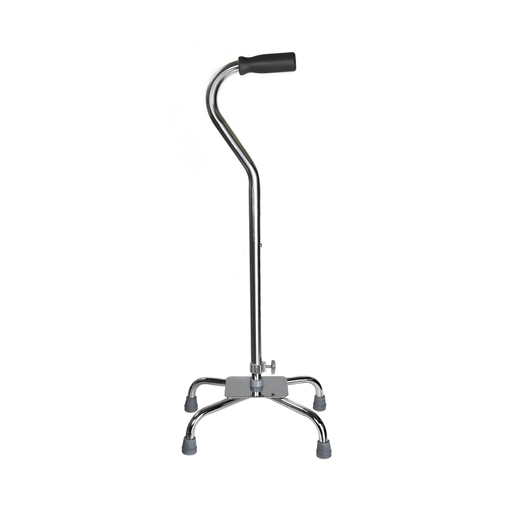 McKesson Steel Chrome Offset Quad Cane, 29 – 37½ Inch | Quantity - 1x CS