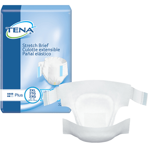 Tena® Stretch™ Plus Incontinence Brief, 2X-Large | Quantity - 1x PK