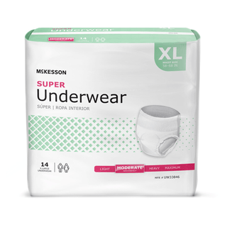 McKesson Super Moderate Absorbency Incontinence Underwear, Extra Large | Quantity - 1x CS