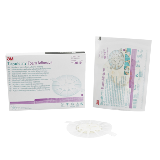 3M™ Tegaderm™ High Performance Adhesive w/ Border Foam Dressing, 13.9 x 13.9 cm | Quantity - 1x CS
