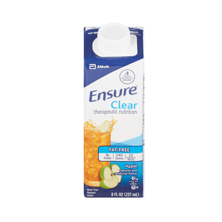 Ensure® Clear Therapeutic Nutrition, Apple, 8-ounce carton | Quantity - 1x EA