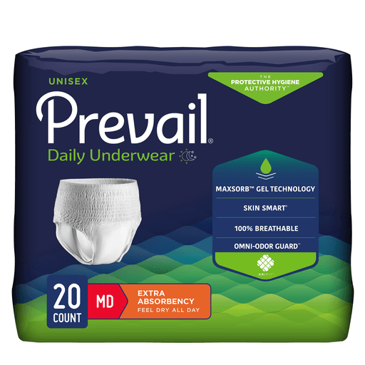 Prevail® Daily Underwear Extra Absorbent Underwear, Medium | Quantity - 1x CS