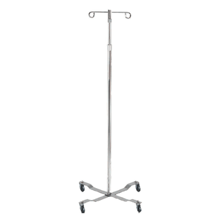 McKesson IV Pole, Four Legs with Casters, Two Hooks | Quantity - 1x EA