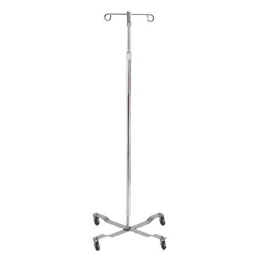 McKesson IV Pole, Four Legs with Casters, Two Hooks | Quantity - 1x EA