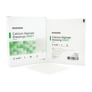 McKesson Calcium Alginate Dressing, 4 x 4¾ inch | Quantity - 1x EA