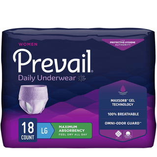 Prevail® for Women Daily Absorbent Underwear, Large, Heavy Absorbency | Quantity - 1x CS