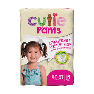 Cutie Pants® Toddler Training Pants, Pink Princess Print, 4T – 5T, Over 35 lbs. | Quantity - 1x CS