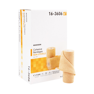 McKesson Self-adherent Closure Cohesive Bandage, 6 Inch x 5 Yard | Quantity - 1x CS