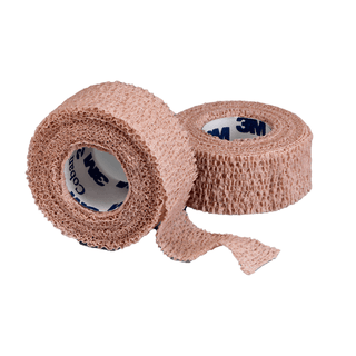 3M™ Coban™ Self-adherent Closure Cohesive Bandage, 1 Inch x 5 Yard, Tan | Quantity - 1x RL