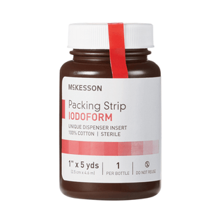 McKesson Iodoform Wound Packing Strip, 1 Inch x 5 Yard | Quantity - 1x CS